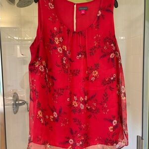 Vince Camuto Scarlet Floral Blouse